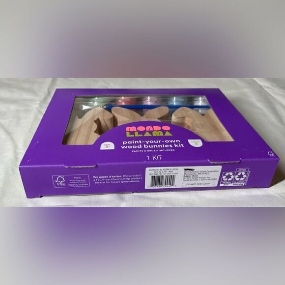 3 DIY Easter Bunny NEW Paint Your Own Spritz Set of 3 Spring NIB - Picture 3 of 6